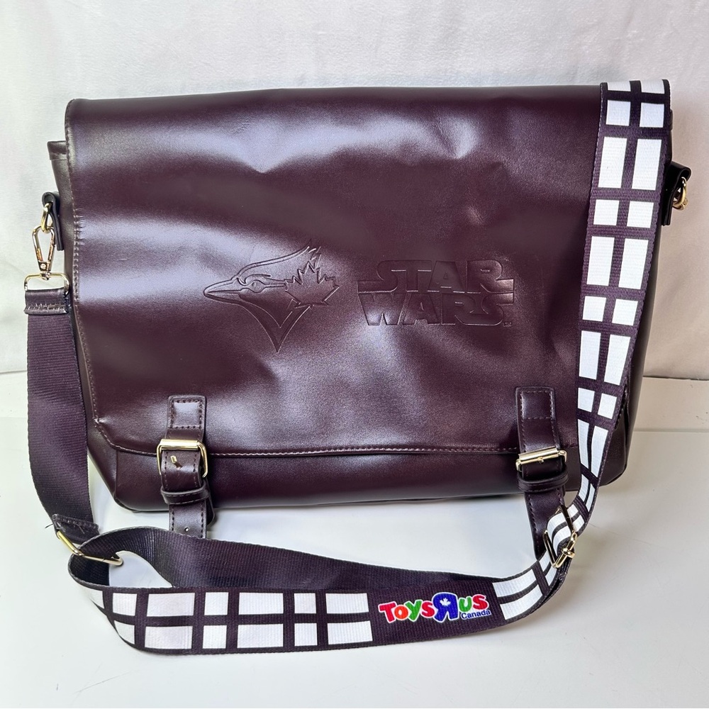 Toronto Blue Jays Star Wars Chewbacca Limited Edition Brown Messenger Bag. - Picture 5 of 13